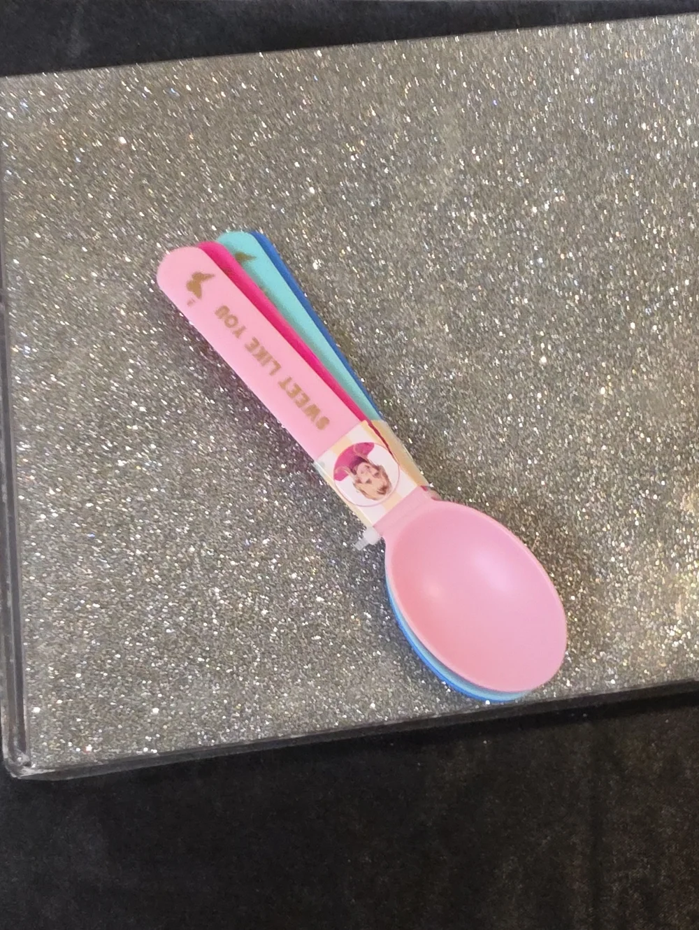 Dolly Parton Positive Message Pastel Dessert Spoons